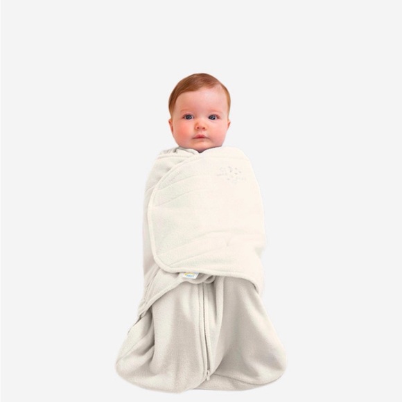 NWT Halo Cream Newborn SleepSack Swaddle in Microfleece - Picture 4 of 9